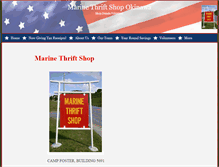 Tablet Screenshot of marinethriftshopokinawa.org